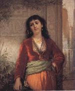 The Unwelcome Companion-A Street Scene in Cairo John William Waterhouse